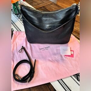 Kate Spade ♠️ Polly shoulder bag black leather 12” X 9”